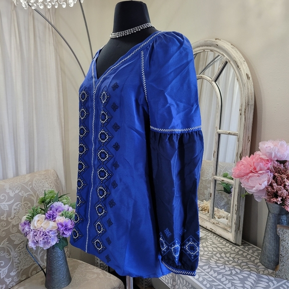 🍒NWT🍒 TORY BURCH 100% SILK BLOUSE - Picture 7 of 10